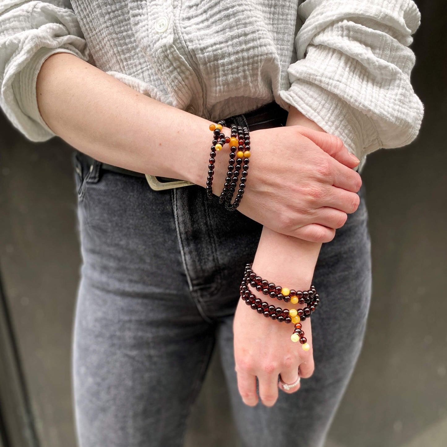 Bracelet Ambre Cerise