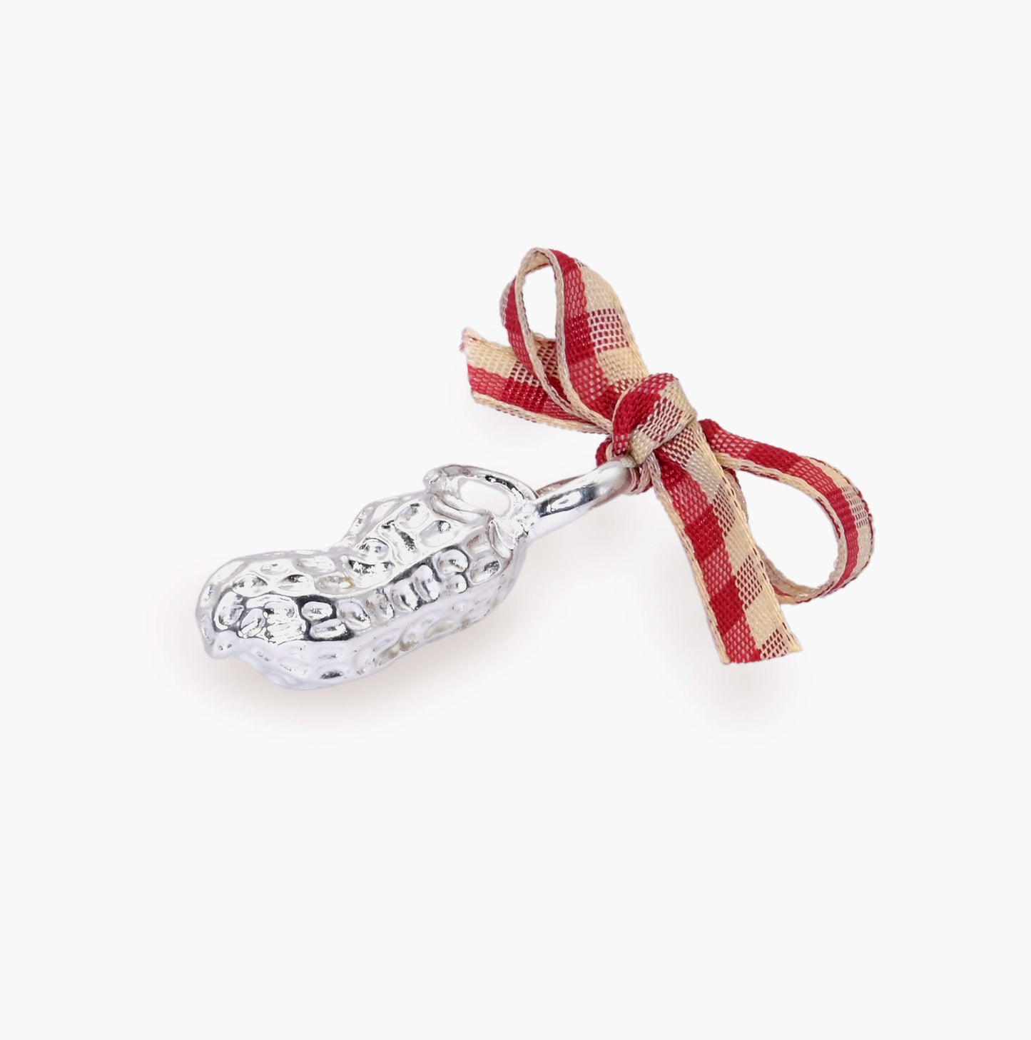 Pendentif cacahuète -plaqué argent-