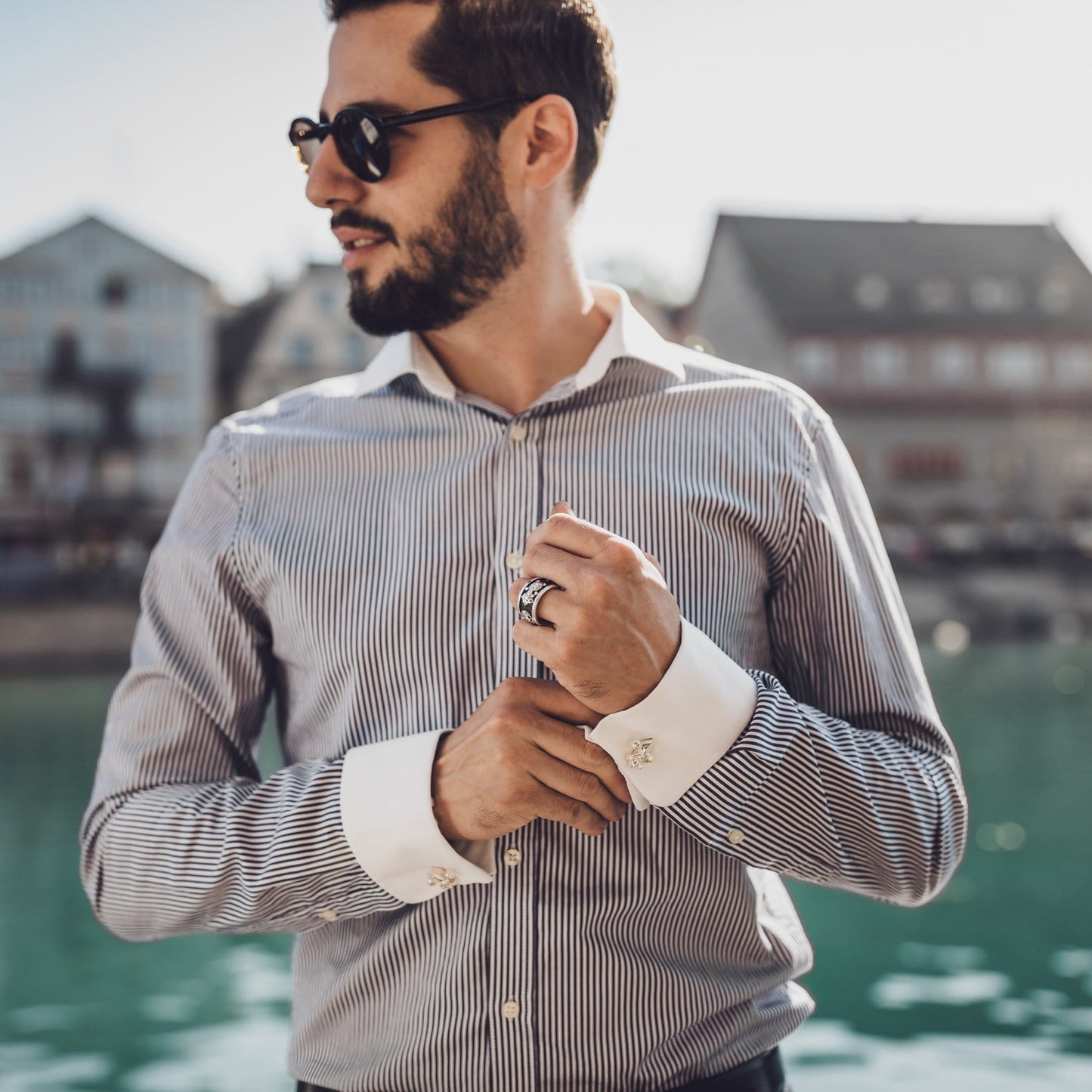 Lilien Manschettenknöpfe I STEINLINS