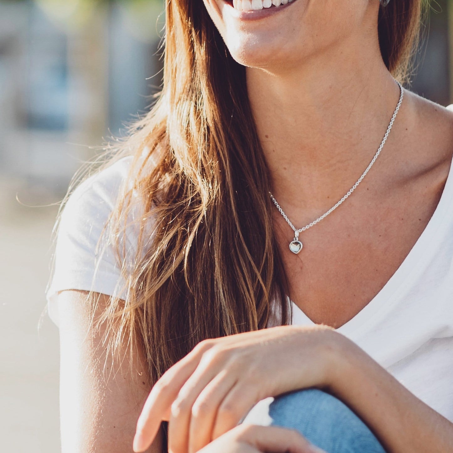 Pietra Drop Anhänger Rosenquarz I STEINLINS