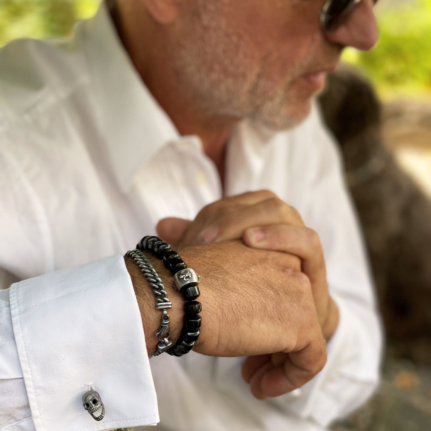 Totenkopf Manschettenknöpfe I Männer Schmuck I STEINLINS