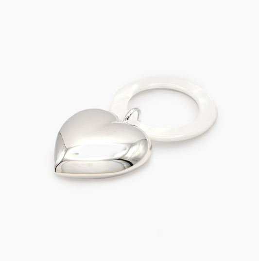 Babyrassel Herz mit Ring