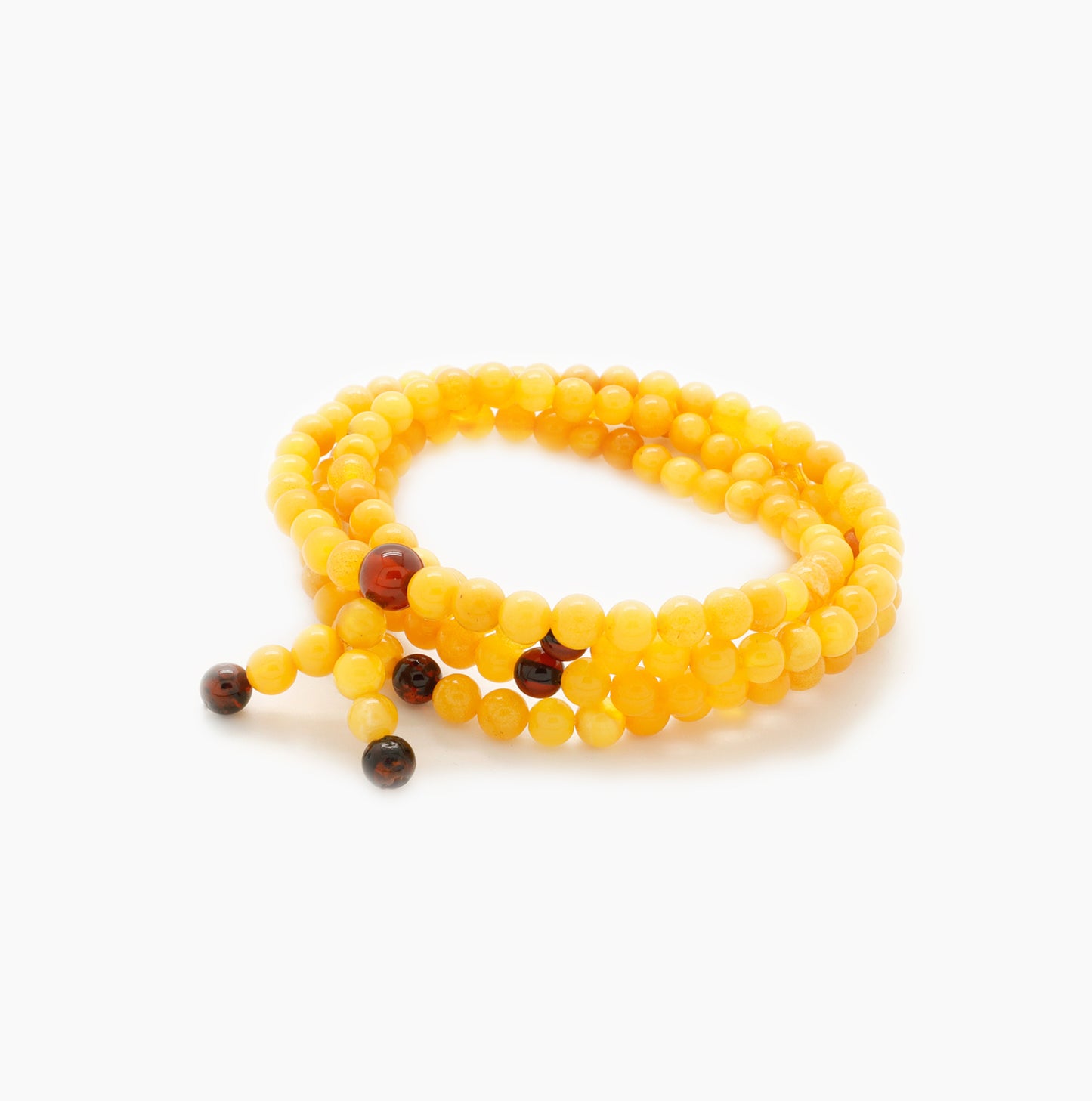 Bracelet yellow amber fine
