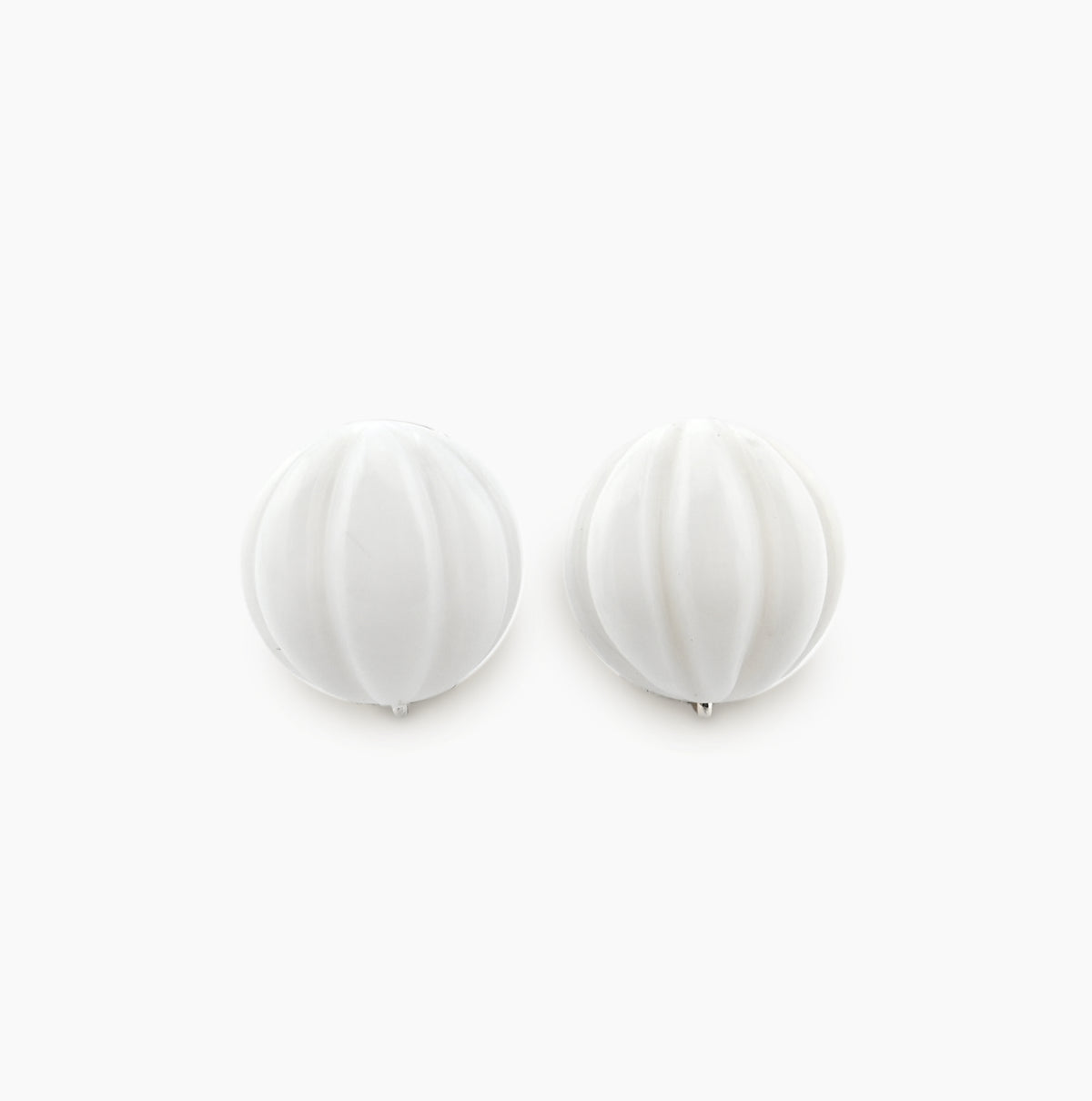 Ohrclips White Dream