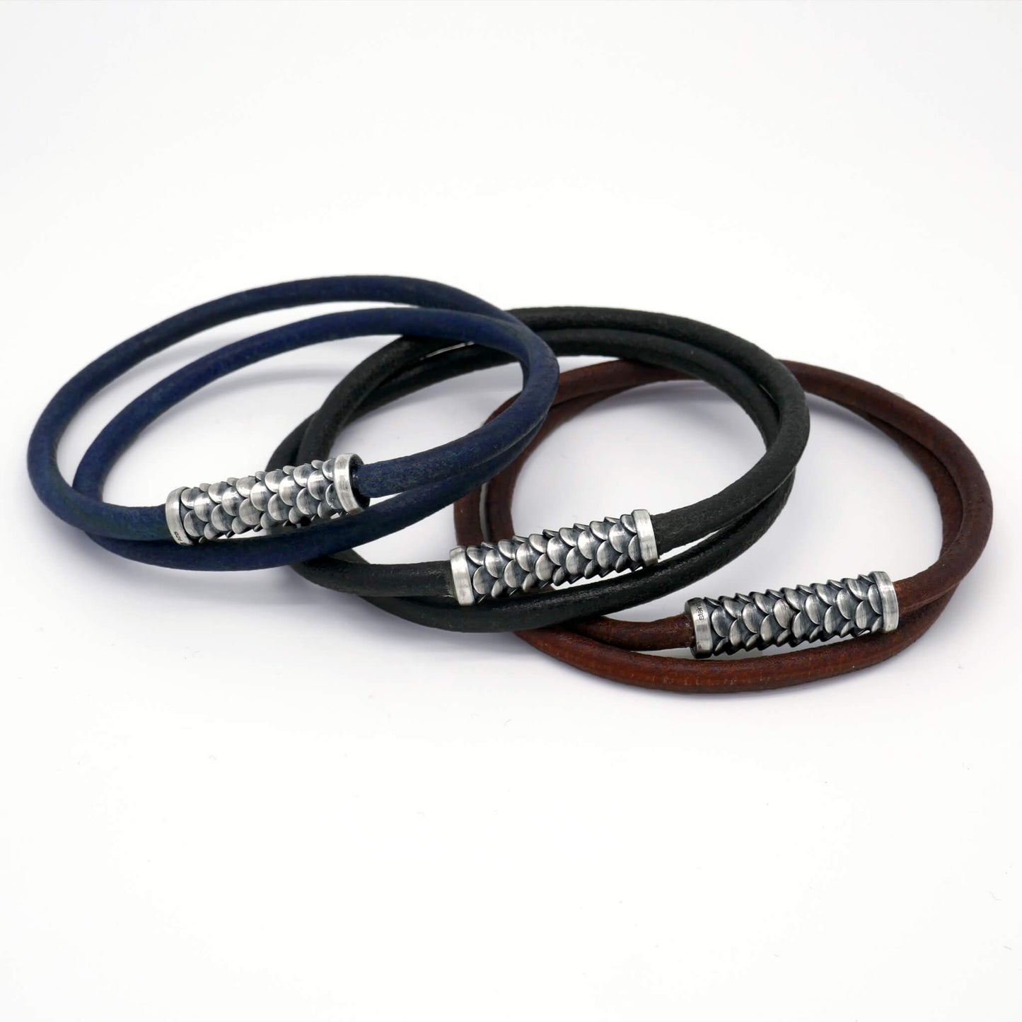 Leather bracelet Koi Tube