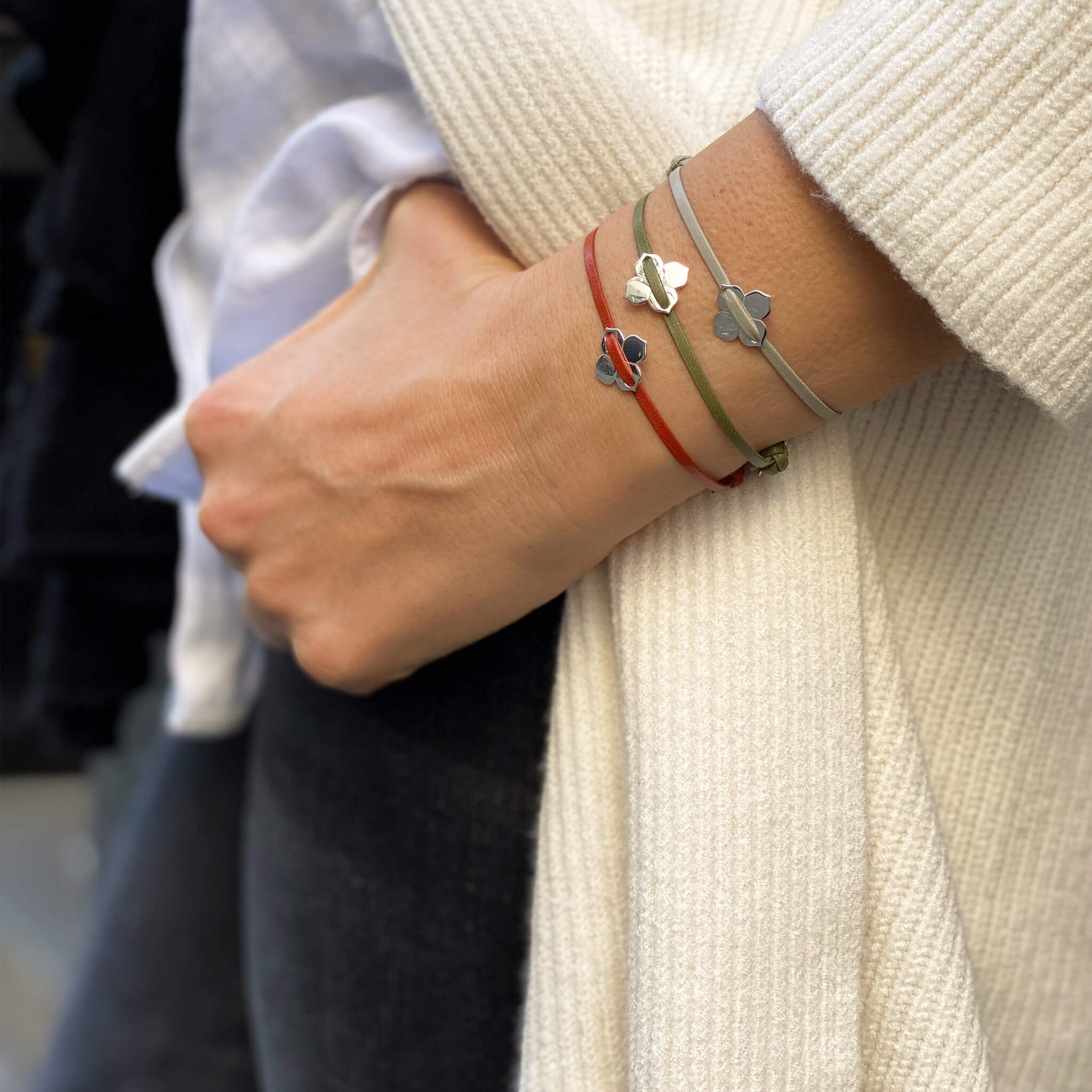 Silver Lucky Charm Bracelet friendship bracelet LILLY CLOU ATELIER LILLY CLOU