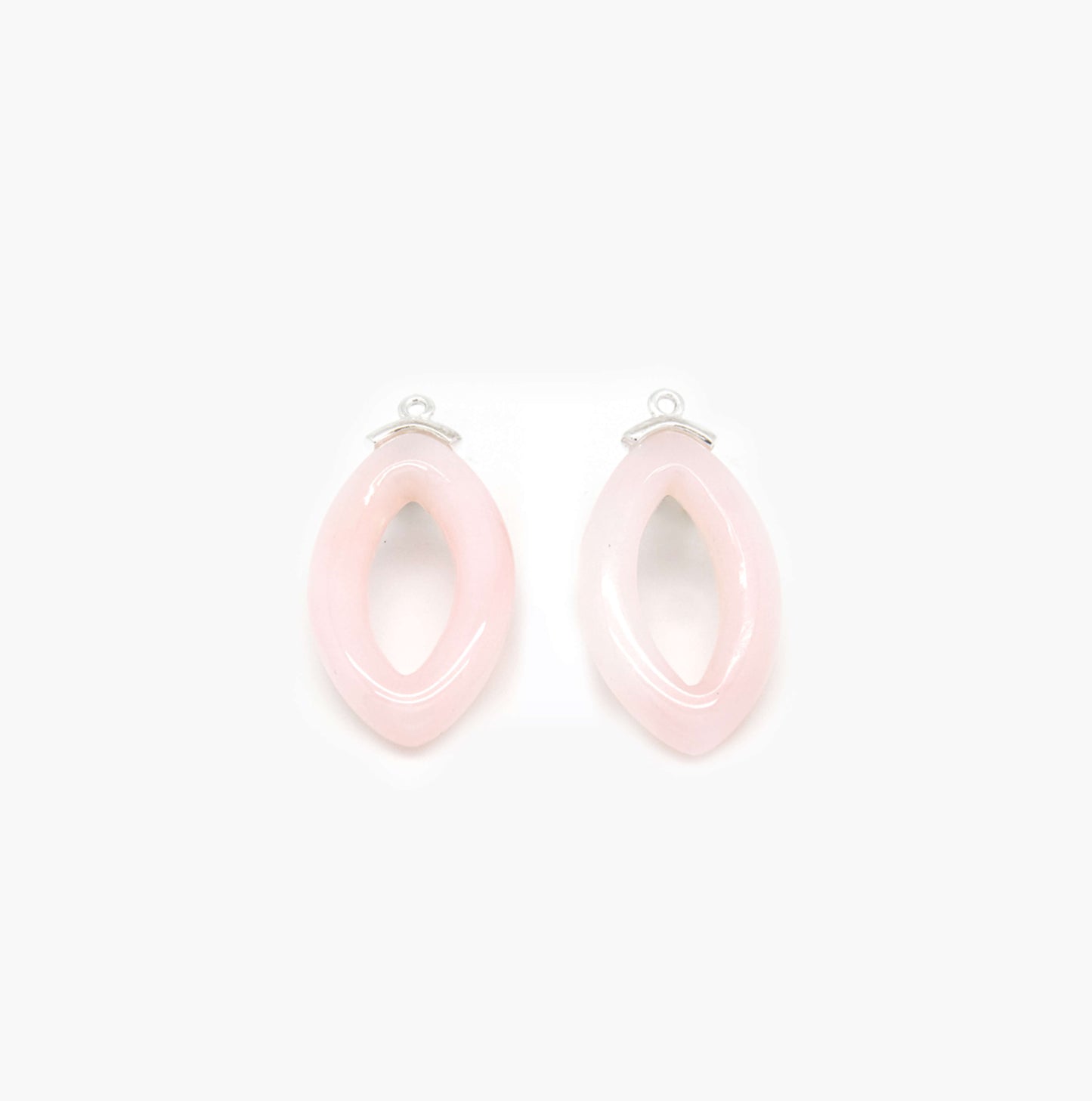 Hänger Pink Opal Hoop