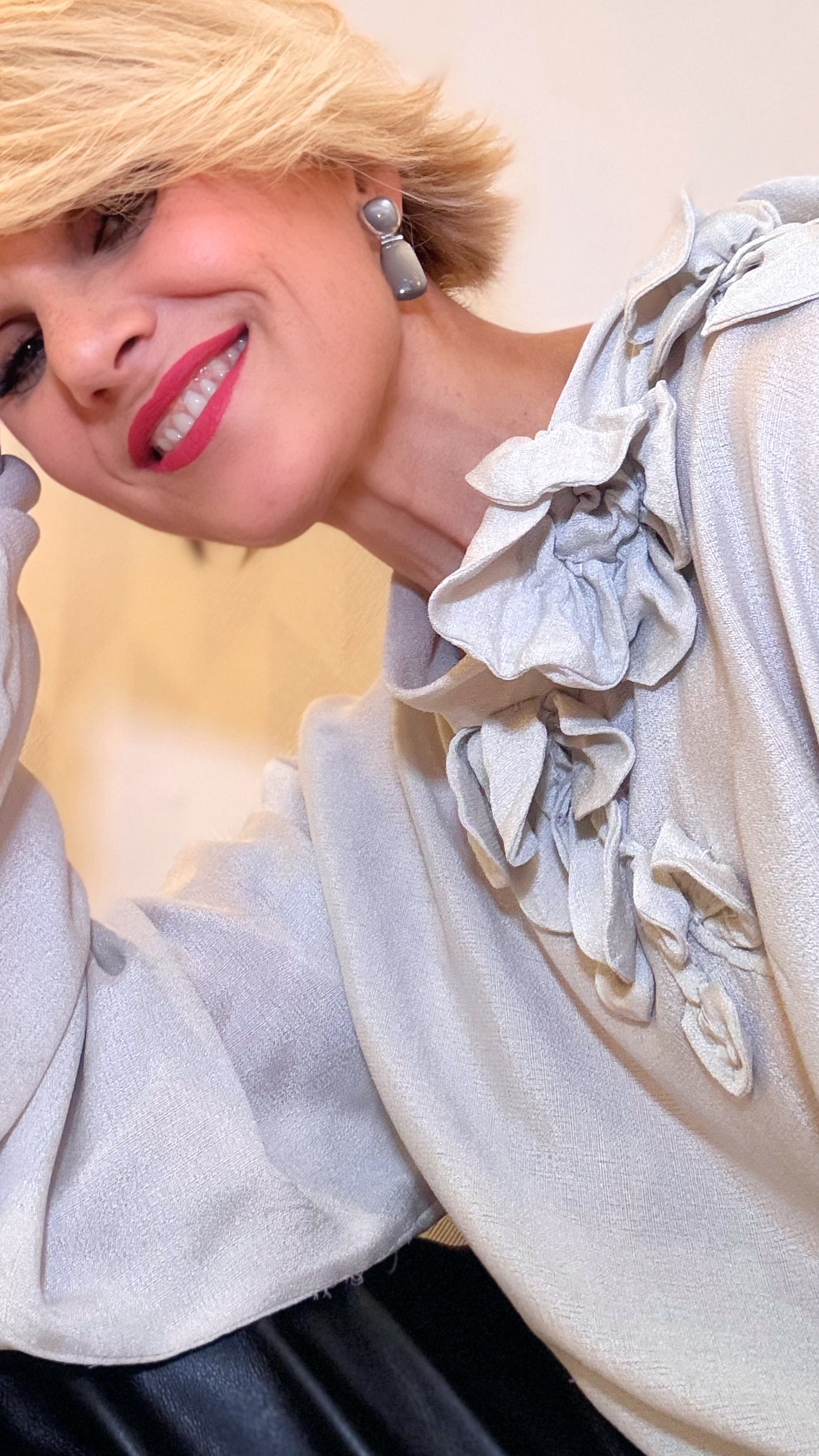 Earring Tricolore Moon