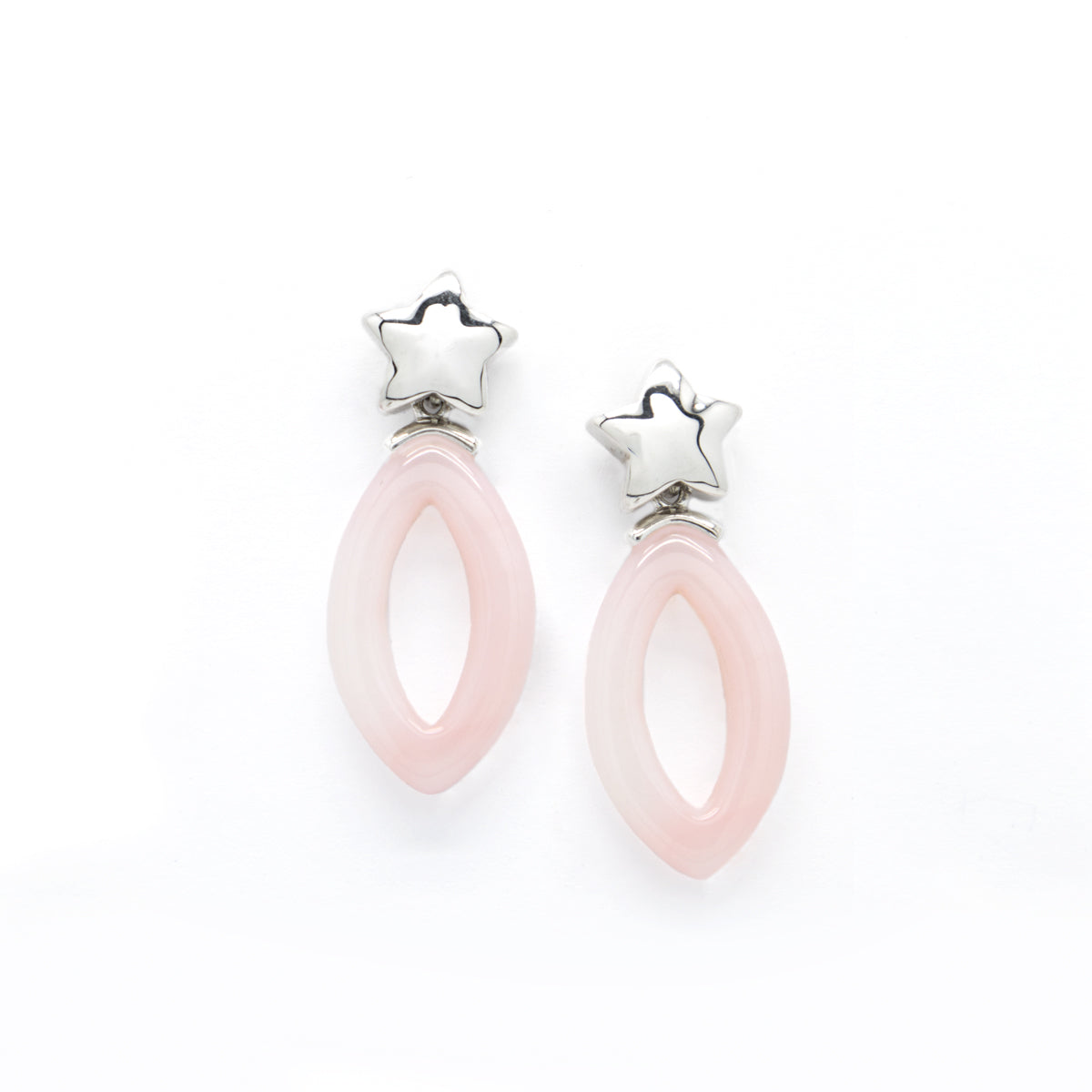 Hanger Pink Opal Hoop